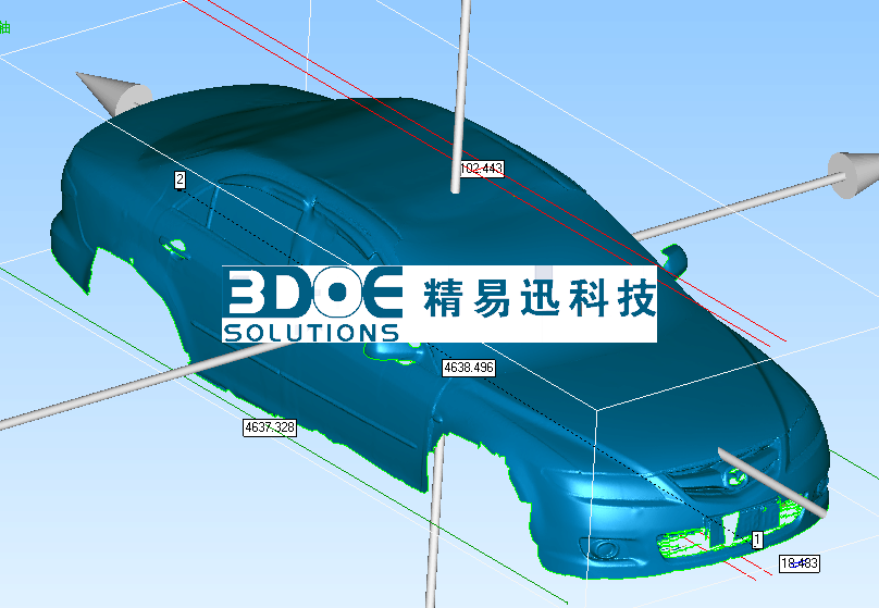 汽车整车/大尺寸物体三维扫描凯发k8官方旗舰厅的解决方案